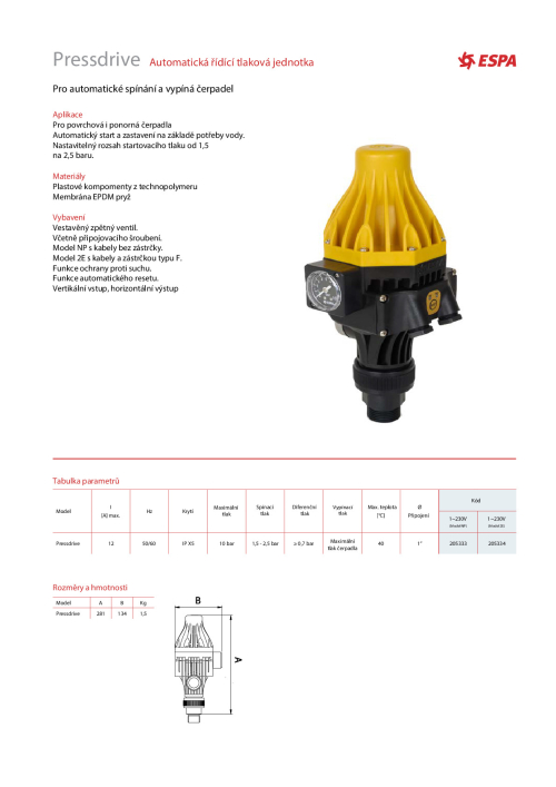 PRESSDRIVE AM 2E 230 50/60 014614/REP