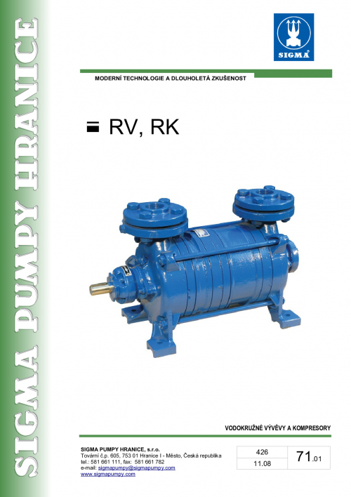 VODOKRUŽNÁ VÝVĚVA SIGMA RV-248-LB-06-9 s motorem 3,0 KW