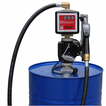Sada pro doplňování paliva E 56-F / Z s počítadlem K33, 230 V s připojením na hlaveň, tryskou