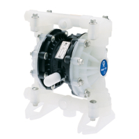 Graco D5B911 - Membránové čerpadlo Husky 515 PP s připojením BSP 1/2 in (13 mm), střední část PP, sedla PP, koule PTFE a membrán